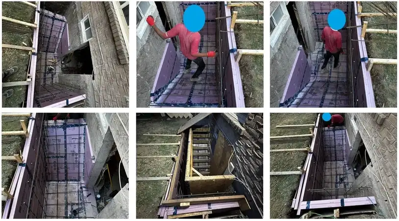 On-site construction of below grade entrances in Canada