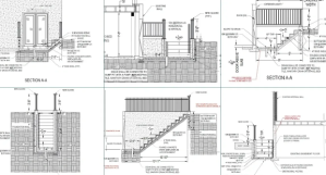 Code-compliant below grade and side entrance design for building permit