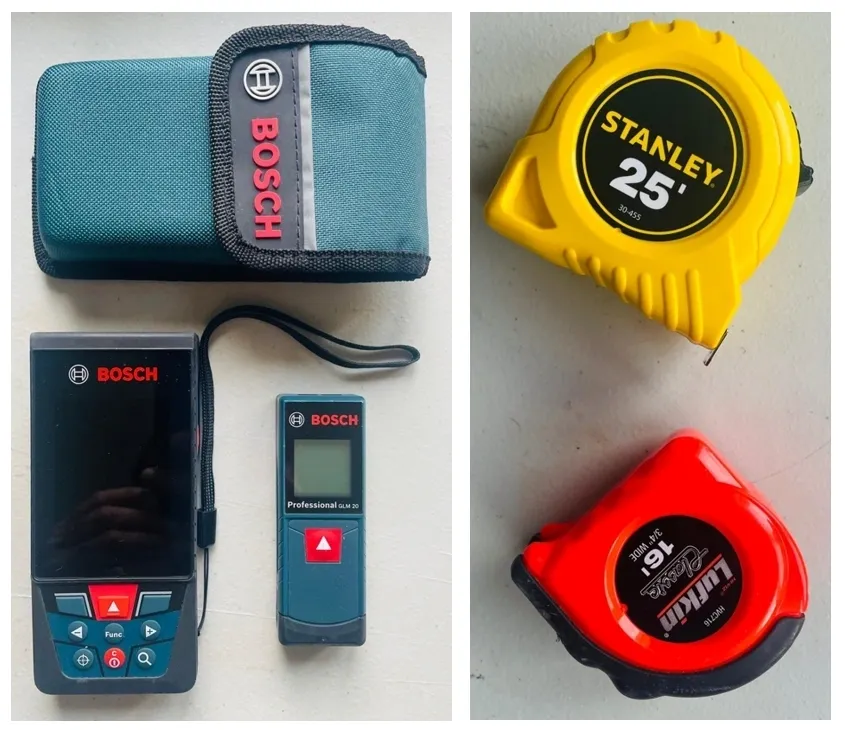 Measuring devices being compared for usage by Permit Canada