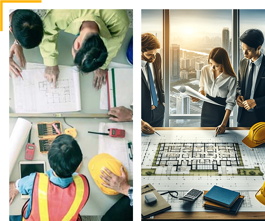 Permit Canada team collaborating on architectural drawings and building permit plans