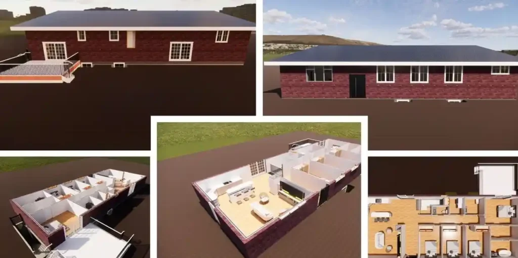 3D home addition design models